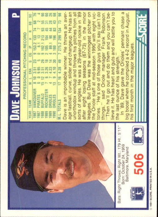 A6419- 1991 Score Baseball Cards 498-747 +Rookies -You Pick- 15+ FREE US SHIP - Picture 19 of 499