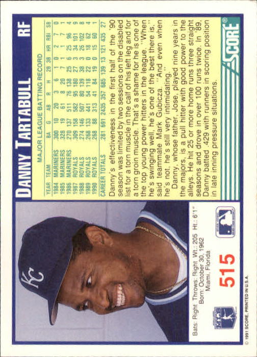 A6419- 1991 Score Baseball Cards 498-747 +Rookies -You Pick- 15+ FREE US SHIP - Picture 37 of 499