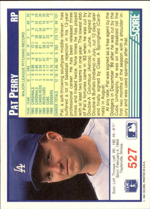A6419- 1991 Score Baseball Cards 498-747 +Rookies -You Pick- 15+ FREE US SHIP - Picture 61 of 499