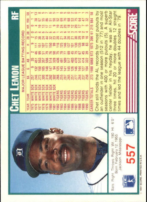 A6419- 1991 Score Baseball Cards 498-747 +Rookies -You Pick- 15+ FREE US SHIP - Picture 121 of 499