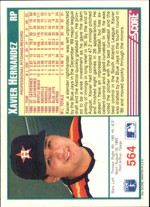 A6419- 1991 Score Baseball Cards 498-747 +Rookies -You Pick- 15+ FREE US SHIP - Picture 135 of 499