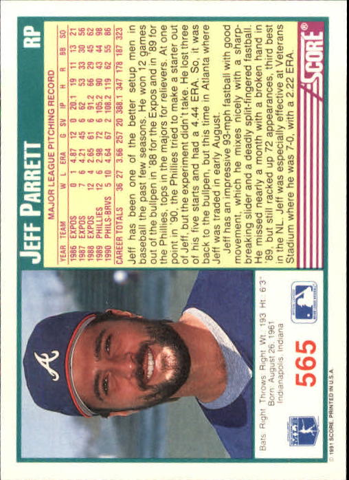 A6419- 1991 Score Baseball Cards 498-747 +Rookies -You Pick- 15+ FREE US SHIP - Picture 137 of 499