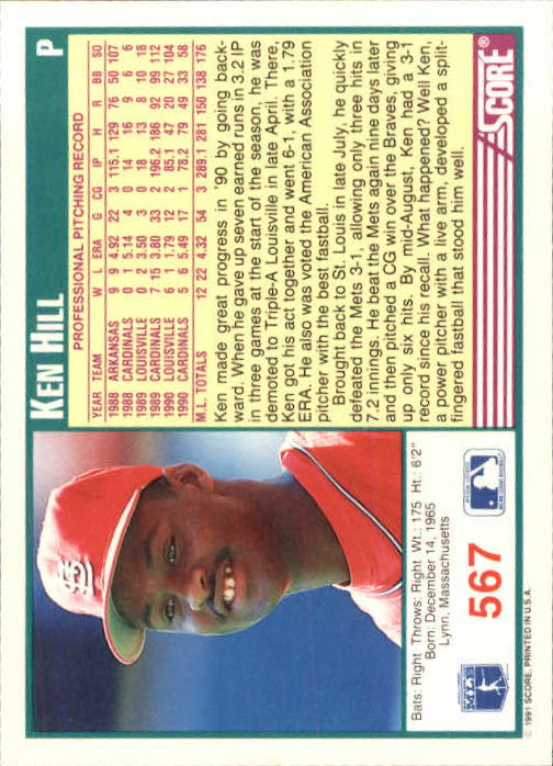 A6419- 1991 Score Baseball Cards 498-747 +Rookies -You Pick- 15+ FREE US SHIP - Picture 141 of 499