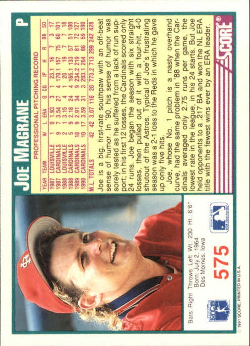 A6419- 1991 Score Baseball Cards 498-747 +Rookies -You Pick- 15+ FREE US SHIP - Picture 157 of 499