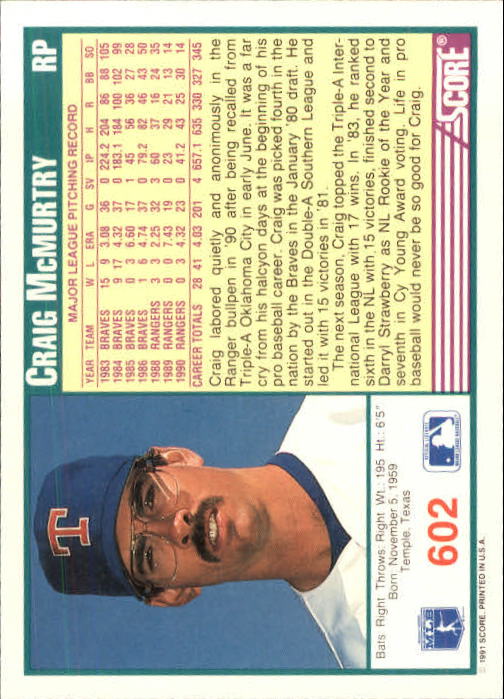 A6419- 1991 Score Baseball Cards 498-747 +Rookies -You Pick- 15+ FREE US SHIP - Picture 211 of 499
