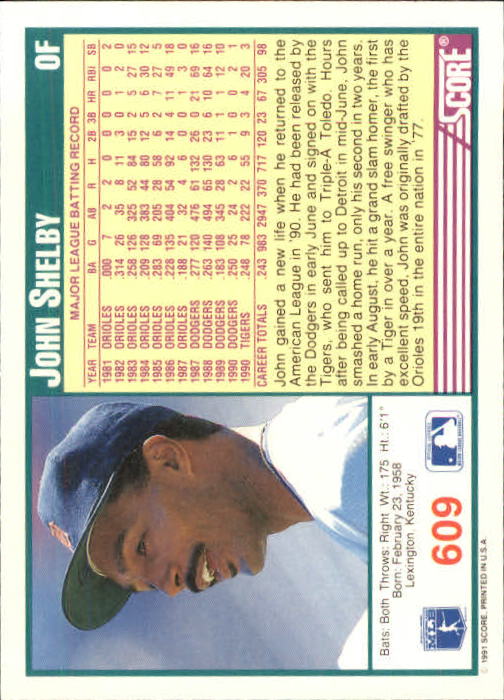 A6419- 1991 Score Baseball Cards 498-747 +Rookies -You Pick- 15+ FREE US SHIP - Picture 225 of 499