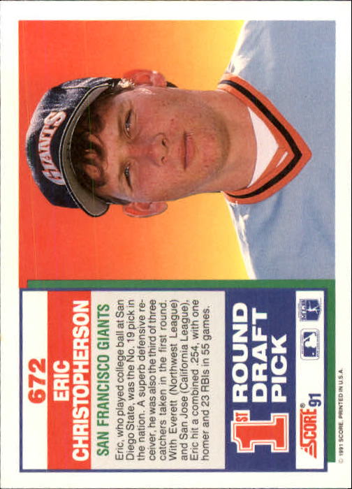 A6419- 1991 Score Baseball Cards 498-747 +Rookies -You Pick- 15+ FREE US SHIP - Picture 351 of 499