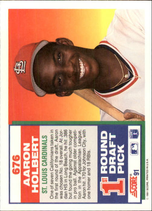 A6419- 1991 Score Baseball Cards 498-747 +Rookies -You Pick- 15+ FREE US SHIP - Picture 359 of 499