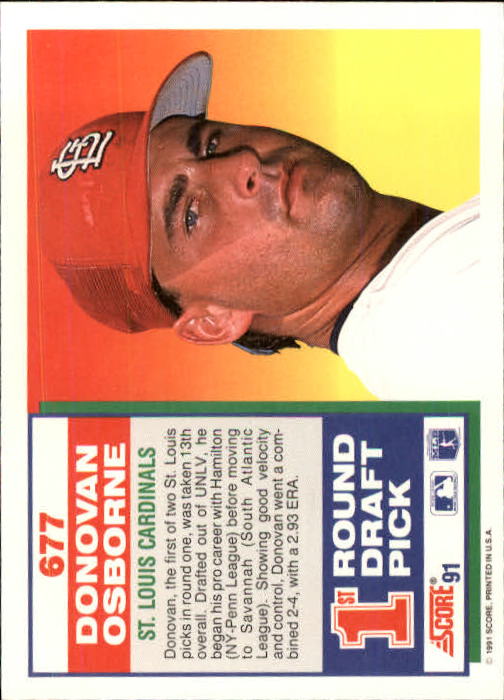 A6419- 1991 Score Baseball Cards 498-747 +Rookies -You Pick- 15+ FREE US SHIP - Picture 361 of 499