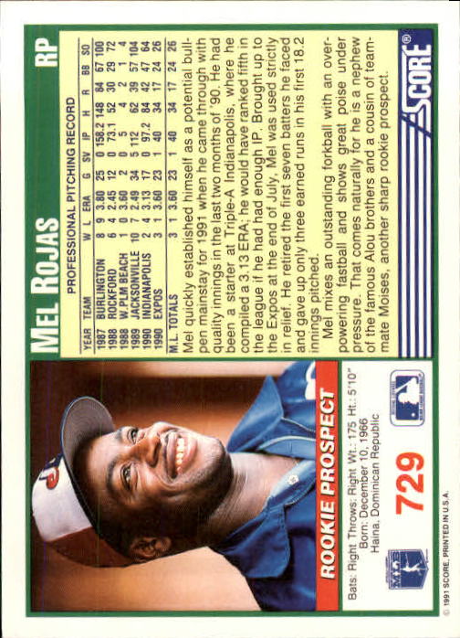 A6419- 1991 Score Baseball Cards 498-747 +Rookies -You Pick- 15+ FREE US SHIP - Picture 463 of 499