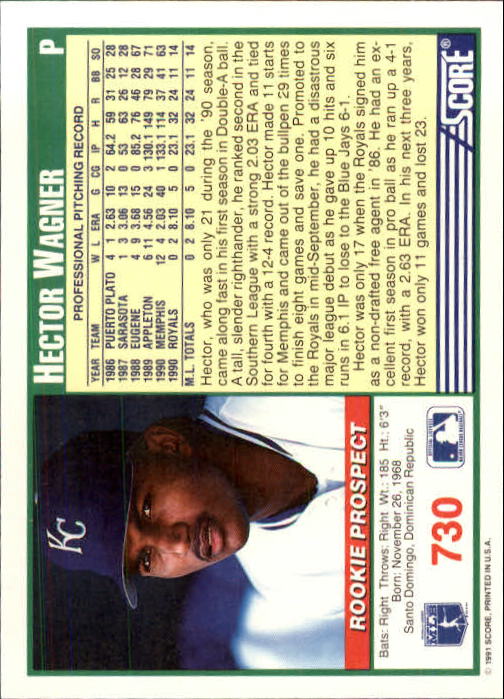 A6419- 1991 Score Baseball Cards 498-747 +Rookies -You Pick- 15+ FREE US SHIP - Picture 465 of 499