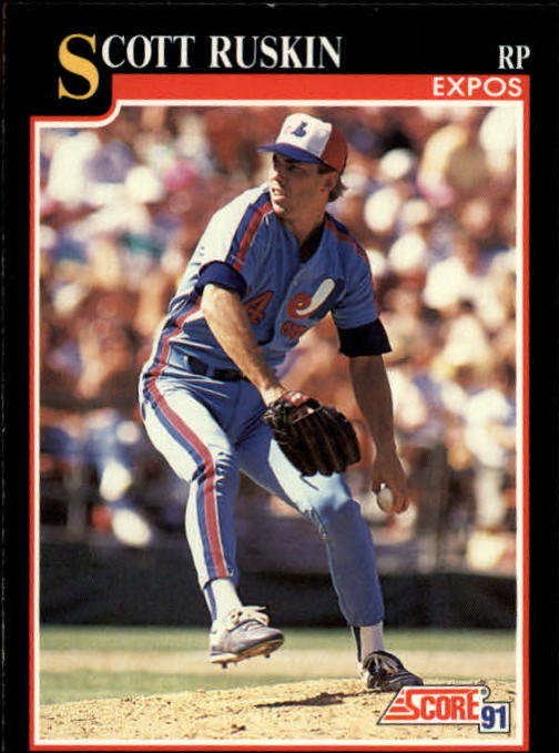 1991 Score #799 Scott Ruskin UER/Text says first three/seasons but lists/averages for four