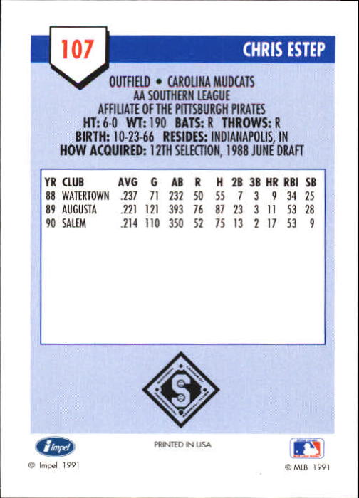 B4070- 1991 Line Drive AA Baseball Card #s 1-250 -You Pick- 15+ FREE US SHIP - Picture 187 of 441
