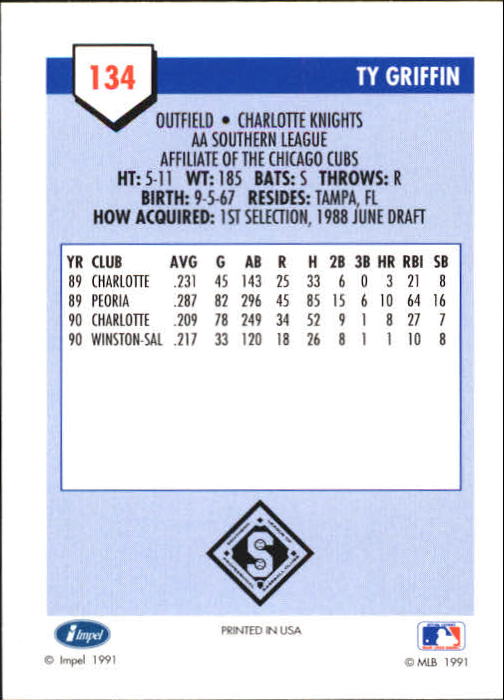B4070- 1991 Line Drive AA Baseball Card #s 1-250 -You Pick- 15+ FREE US SHIP - Picture 235 of 441