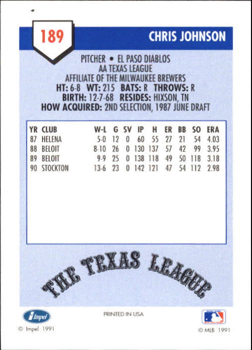 B4070- 1991 Line Drive AA Baseball Card #s 1-250 -You Pick- 15+ FREE US SHIP - Picture 329 of 441