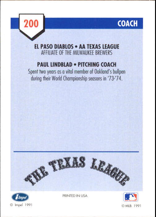 B4070- 1991 Line Drive AA Baseball Card #s 1-250 -You Pick- 15+ FREE US SHIP - Picture 351 of 441