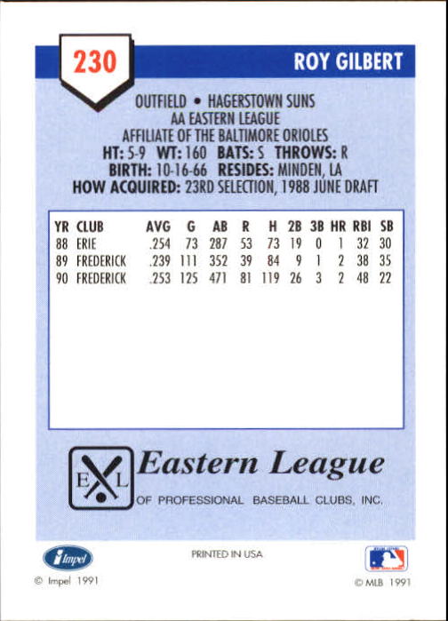 B4070- 1991 Line Drive AA Baseball Card #s 1-250 -You Pick- 15+ FREE US SHIP - Picture 401 of 441