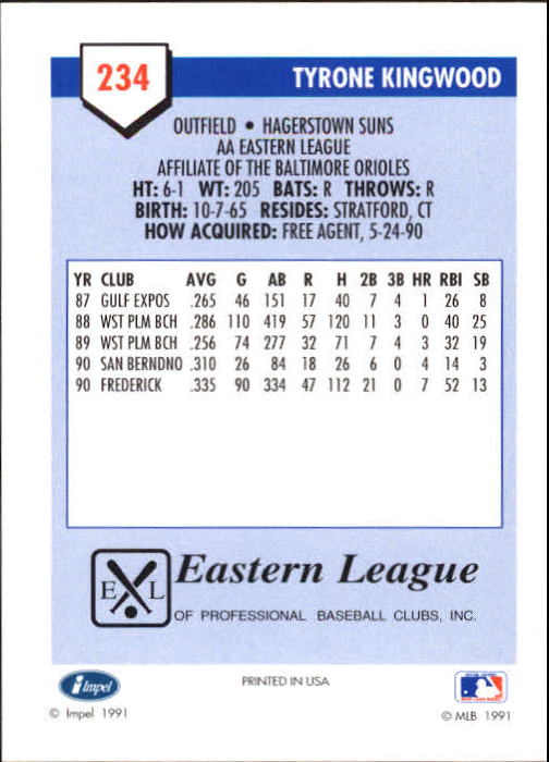 B4070- 1991 Line Drive AA Baseball Card #s 1-250 -You Pick- 15+ FREE US SHIP - Picture 409 of 441