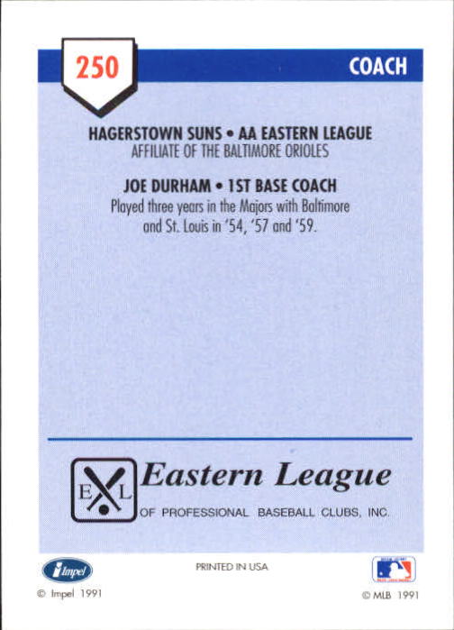 B4070- 1991 Line Drive AA Baseball Card #s 1-250 -You Pick- 15+ FREE US SHIP - Picture 441 of 441