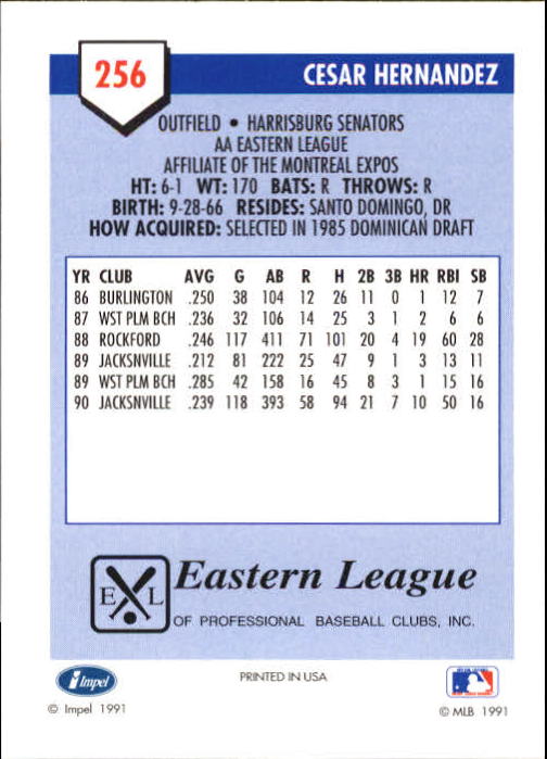 B4070- 1991 Line Drive AA Baseball Card #s 251-500 -You Pick- 15+ FREE US SHIP - Picture 13 of 469