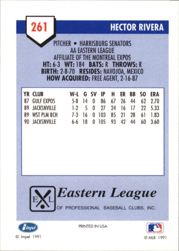B4070- 1991 Line Drive AA Baseball Card #s 251-500 -You Pick- 15+ FREE US SHIP - Picture 23 of 469