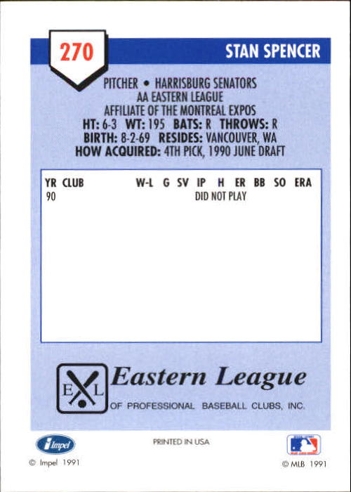 B4070- 1991 Line Drive AA Baseball Card #s 251-500 -You Pick- 15+ FREE US SHIP - Picture 39 of 469