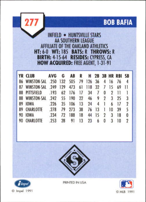 B4070- 1991 Line Drive AA Baseball Card #s 251-500 -You Pick- 15+ FREE US SHIP - Picture 45 of 469