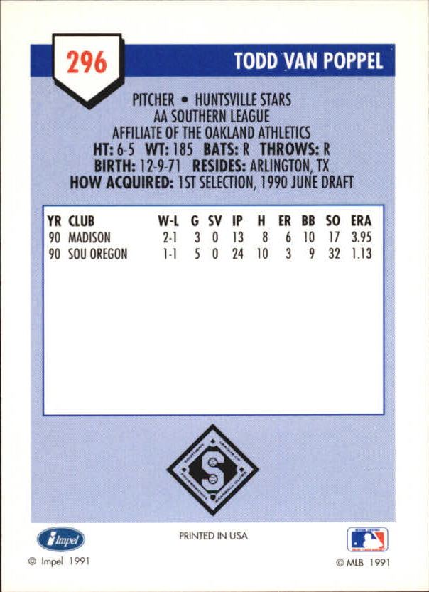 B4070- 1991 Line Drive AA Baseball Card #s 251-500 -You Pick- 15+ FREE US SHIP - Picture 73 of 469
