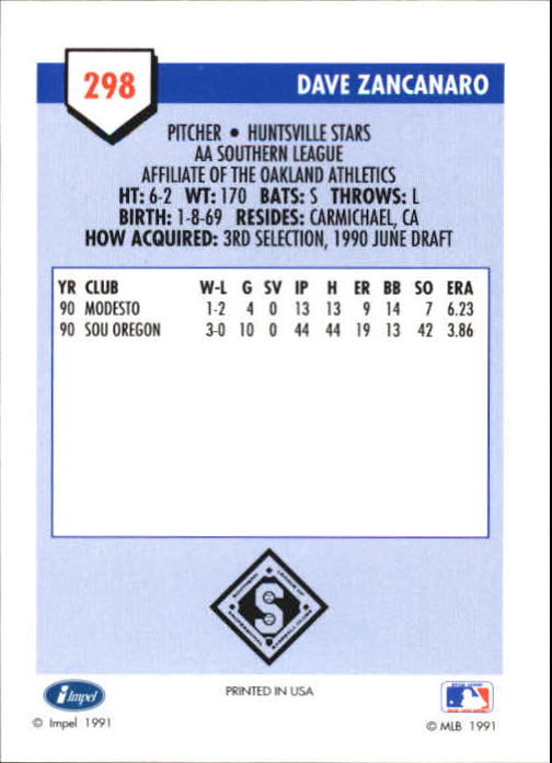 B4070- 1991 Line Drive AA Baseball Card #s 251-500 -You Pick- 15+ FREE US SHIP - Picture 77 of 469