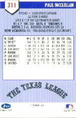 1991 Line Drive AA #311 Paul McClellan
