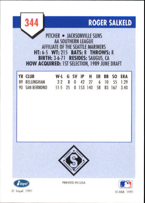 B4070- 1991 Line Drive AA Baseball Card #s 251-500 -You Pick- 15+ FREE US SHIP - Picture 167 of 469