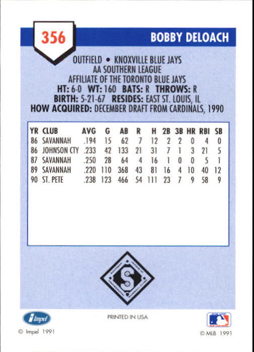 B4070- 1991 Line Drive AA Baseball Card #s 251-500 -You Pick- 15+ FREE US SHIP - Picture 189 of 469