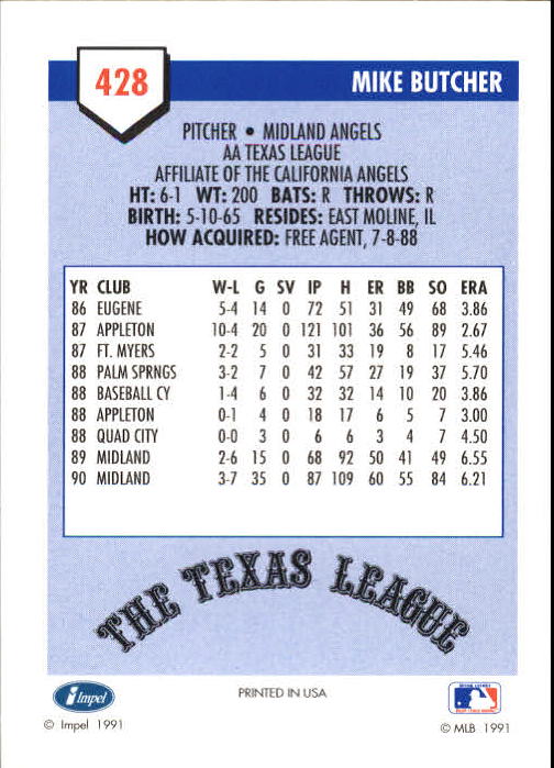 B4070- 1991 Line Drive AA Baseball Card #s 251-500 -You Pick- 15+ FREE US SHIP - Picture 329 of 469