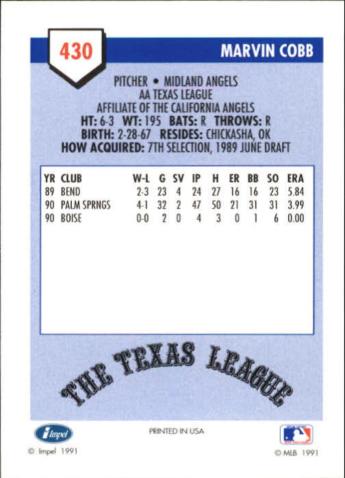 B4070- 1991 Line Drive AA Baseball Card #s 251-500 -You Pick- 15+ FREE US SHIP - Picture 333 of 469