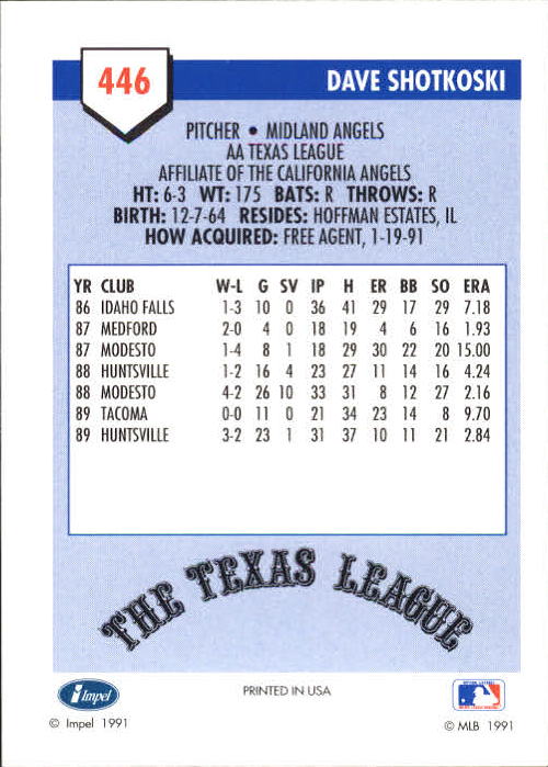 B4070- 1991 Line Drive AA Baseball Card #s 251-500 -You Pick- 15+ FREE US SHIP - Picture 365 of 469