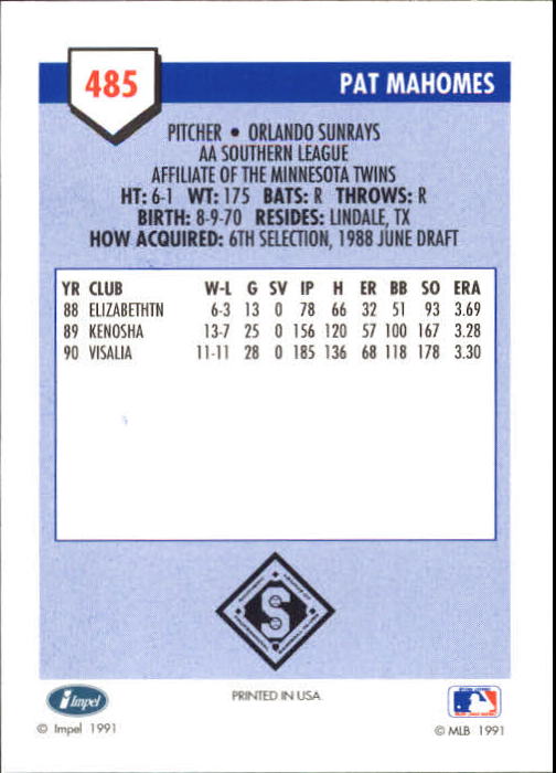 B4070- 1991 Line Drive AA Baseball Card #s 251-500 -You Pick- 15+ FREE US SHIP - Picture 443 of 469