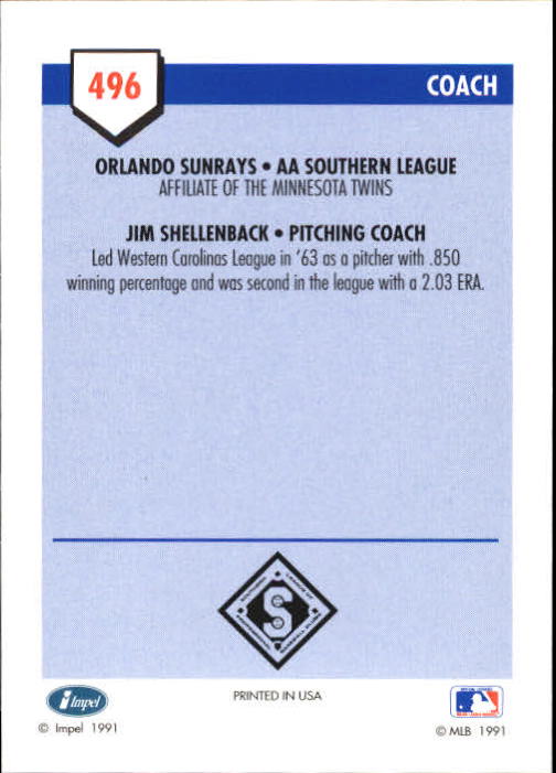 B4070- 1991 Line Drive AA Baseball Card #s 251-500 -You Pick- 15+ FREE US SHIP - Picture 463 of 469