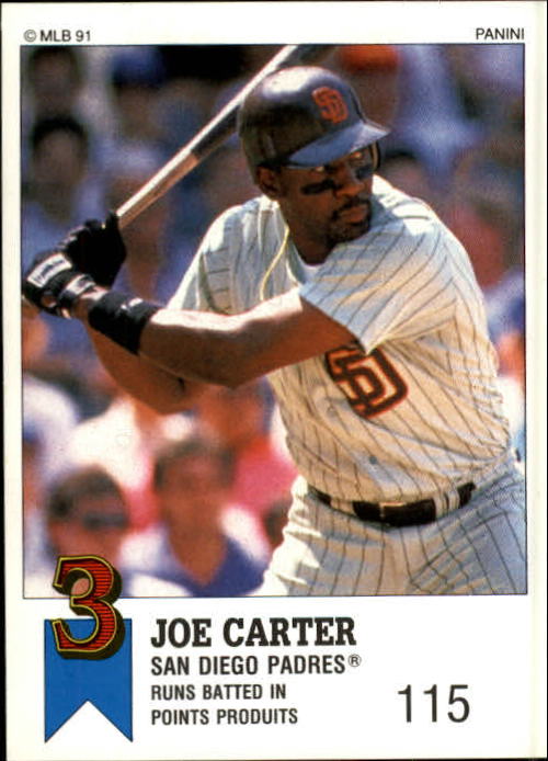 1991 Panini Canadian Top 15 #19 Joe Carter