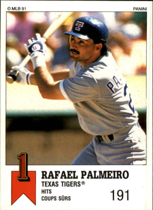 1991 Panini Canadian Top 15 #29 Rafael Palmeiro