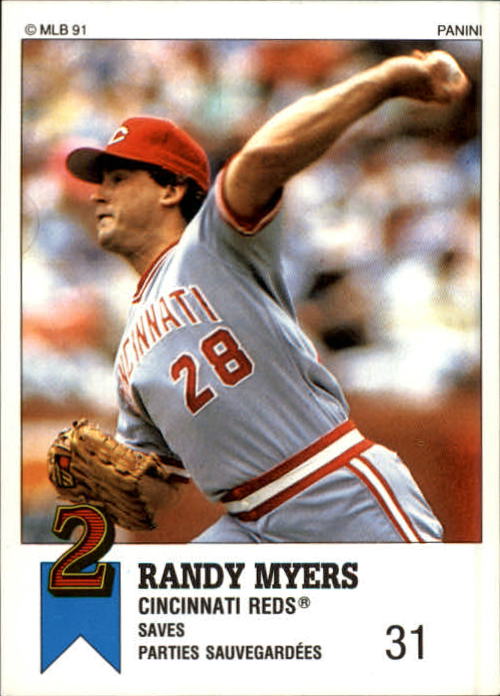 1991 Panini Canadian Top 15 #82 Randy Myers