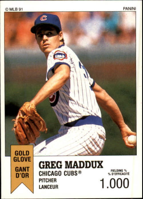 1991 Panini Canadian Top 15 #98 Greg Maddux
