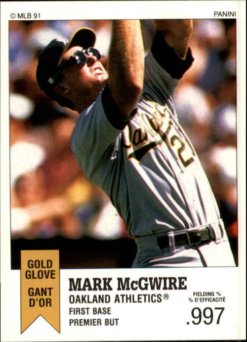 1991 MARK MCGWIRE Oakland ATHLETICS Original Vintage Topps 