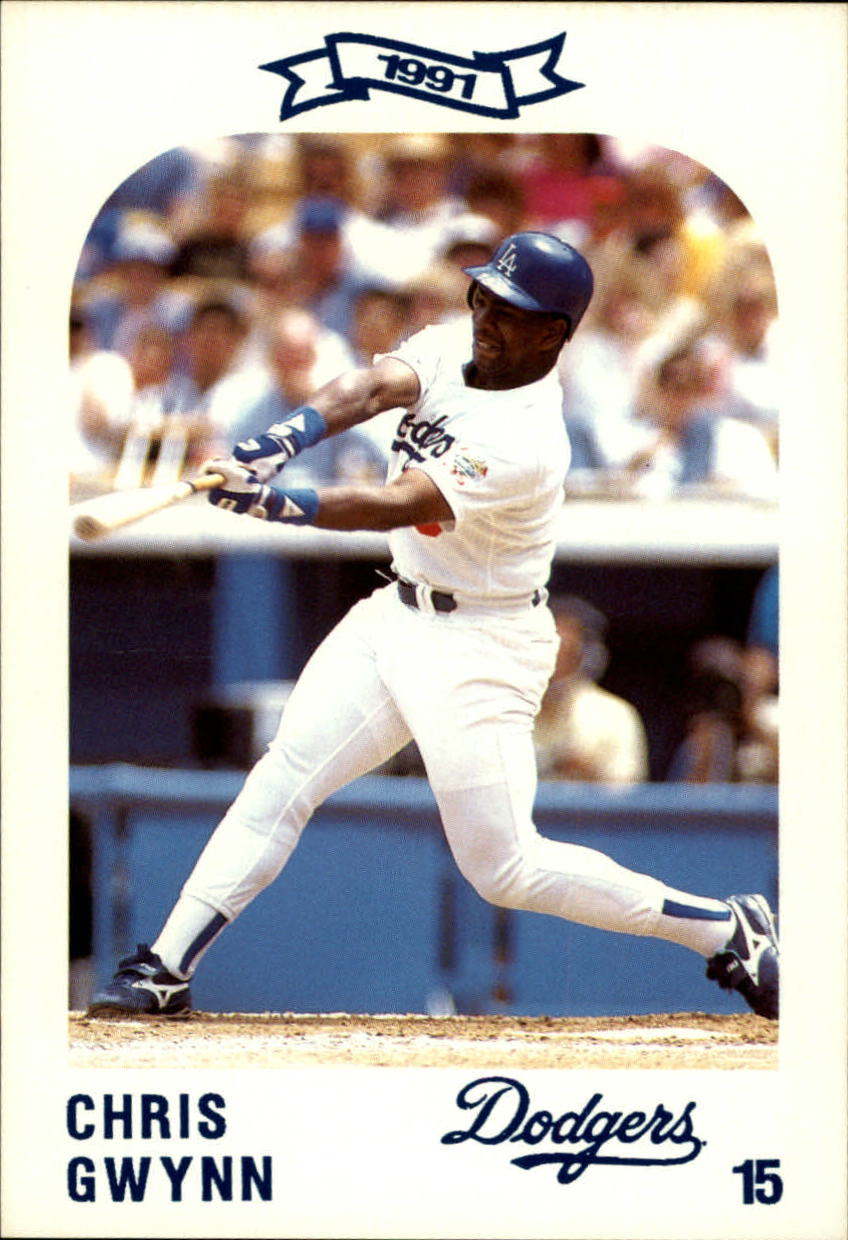 1991 Dodgers Police #15 Chris Gwynn