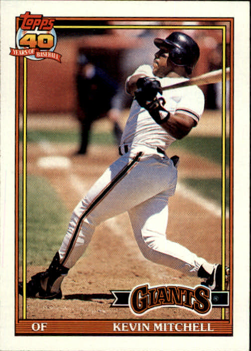 1991 Topps #40 Kevin Mitchell