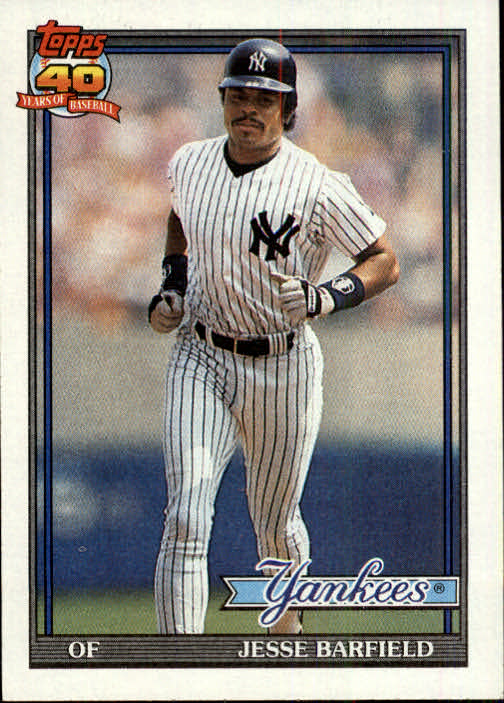  1991 Upper Deck #485 Jesse Barfield NM-MT New York Yankees  Baseball New York Yankees : Collectibles & Fine Art