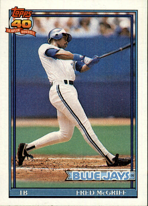  Fred McGriff Card #621 1986 Leaf Donruss Toronto Blue