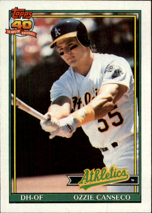 1991 Topps #162 Ozzie Canseco