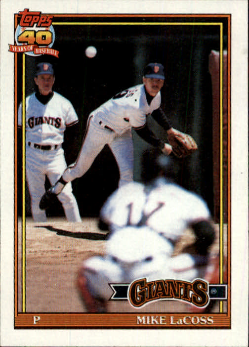 1991 Topps #242 Mike LaCoss
