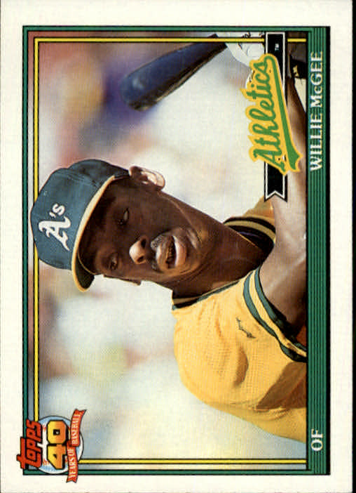 1991 Topps #380 Willie McGee - NM-MT