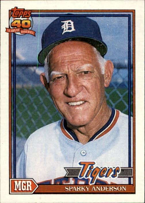  1986 Topps Baseball Card #411 Sparky Anderson : Collectibles &  Fine Art